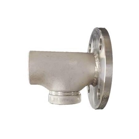 Industrial Choice Weld by 1/2in Flange by Groove Tee Sch 10 SS316 4 inch GVWF1/2-T-4-W-FL-G-S10S6